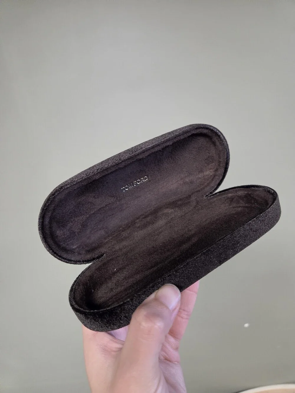 Authentic Tom Ford Black Velvet Eyeglasses / Sunglasses Hard Case